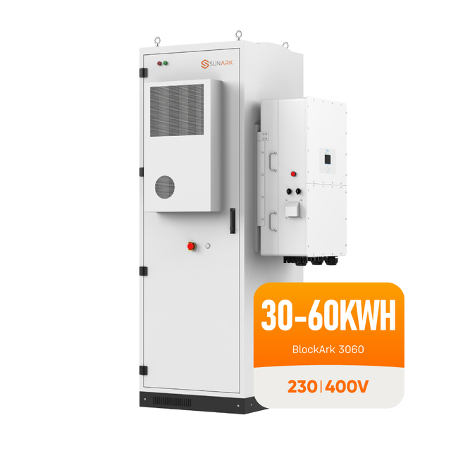 Sunark Commercial Use Energy Storage System Cabinet 30Kwh 50Kwh 60Kwh High Voltage ESS Cabinet Long Cycle Life