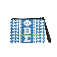 Porte-monnaie de sororité Phi Beta Sigma, réutilisable, design personnalisé, vente en gros, de haute qualité, pratique à transporter, sac à main