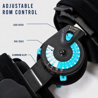 Attelle de genou médicale articulée avec contrôle de la portée de mouvement, immobilisateur orthopédique post-opératoire réglable pour la récupération des ligaments croisés antérieurs et postérieurs (LCA, LCP), OEM ODM