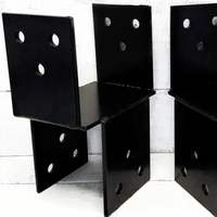 Supports de pergola Kit 6x6 Support de poutre en bois Support de pergola en métal robuste