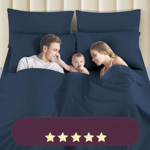 Luxury 1600 TC Softness <strong>Deep</strong> Pocket Bedding <strong>Sheet</strong> Set 3pc <strong>Fitted</strong> <strong>Sheets</strong> Set - 1 <strong>Fitted</strong> <strong>Sheet</strong> and 2 Pillowcases - Product Image 5
