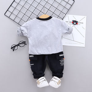 Ensemble décontracté pour bébés garçons, nouveau style, chemise et pantalon assortis, collection automne, fabriqué en Chine - Product Image 4