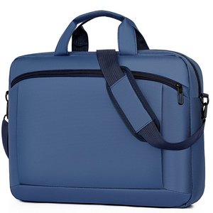 Sacoche pour ordinateur portable 15,6 pouces en tissu Oxford antichoc avec fermeture éclair, sac à bandoulière imperméable, sac pour ordinateur portable pour les voyages d'affaires, l'école et l'usage quotidien. - Product Image 2