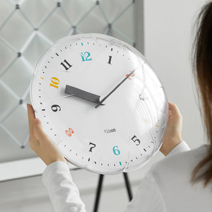 <b>Wall</b> <b>Clock</b> Round <b>Silent</b> Battery Powered For Living Room Desktop Decoration TV Cabinet Ornament 2026 New Style - Product Image 4
