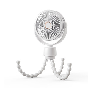 Ventilador portátil Octopus para cochecito de bebé, oscilación de 90 grados, motor silencioso sin escobillas, 12 horas de duración de la batería, para asiento de coche infantil - Product Image 5