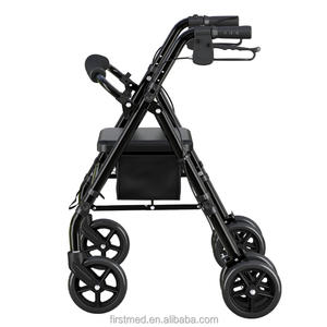 Andador con Asiento y Cesta de Compras para Personas Mayores - Ayuda de Movilidad Ligera de Acero al Carbono de Alta Resistencia - Product Image 2