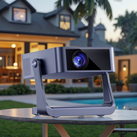 Projecteur vidéo LED OEM C6 4K Android intelligent WiFi avec haut-parleurs intégrés, portable, 300 lumens, cinéma maison, film 3D, 32 Go, garantie 1 an
