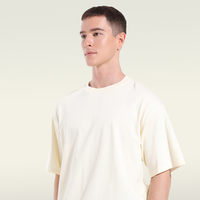 T-shirt en coton épais pour homme, style décontracté ample, tendance américaine, grande taille, manches courtes, confortable et personnalisable
