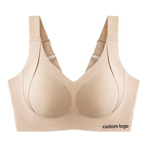 Support Custom Women's Seamless Underwear Without Steel Rims Anti Sagging <strong>Breasts</strong> Plus Size Lingerie Adjustable Push up Bra - Product Image 2