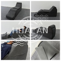 Fauteuil ergonomique en forme de S, confortable, convertible, avec dossier en éponge compressée, idéal pour le yoga et l'appartement.