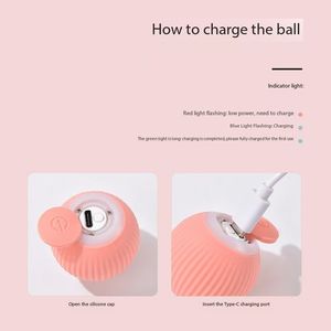 Groothandel Elektrische Automatische Kat Speelgoed Interactieve Zwaartekracht Bal Indoor Spelen Siliconen Pet Speelgoed Bal Rollende Bal Boom & <span class=keywords><strong>Scratcher</strong></span> - Product Image 3