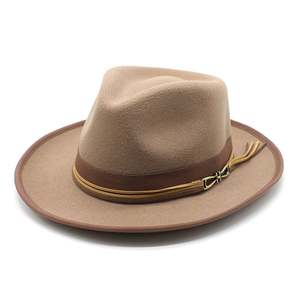 Sombrero de Vaquero Personalizado al por Mayor, Estilo Occidental, Poliéster/Algodón, Protección Solar para Verano, Ala Ancha, Vintage, para Festivales y Pesca - Product Image 5