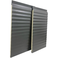 Panneau de toiture métallique industriel en acier pour hôtels avec isolation PUR, bardage en aluminium zingué, mur extérieur écologique