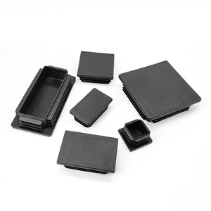 Patins de pieds carrés en plastique, épaisseur de paroi 2-4 mm, durables, pour meubles, tables, chaises, connecteurs de support, gris, noir, blanc, jaune - Product Image 3