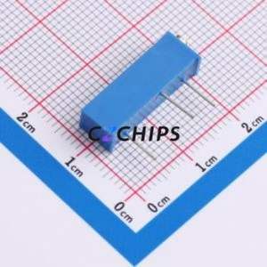 ตัวต้านทาน/โพเทนชิโอมิเตอร์แบบปรับได้สำหรับ3006P-1-102LF ผ่านชิ้นส่วนรู (THT)-3P,19.3x4.9มม. 1Kohm 10% 750mW 250ppm/℃ - Product Image 2