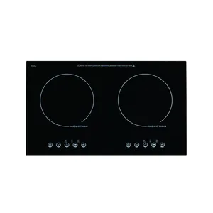 High power hot sale double hob 2 burner digital smart multi-function steam rice electric stove induction cooker J-C43