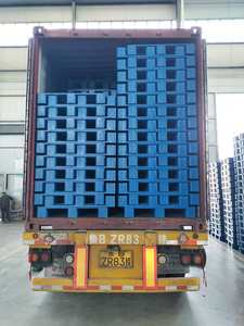 LYPALLETS 2025 Nuevo 1200x1200x160mm Entrada de cuatro vías Durable Grandes paletas de plástico reforzado para Paleta de almacenamiento de almacén - Product Image 6