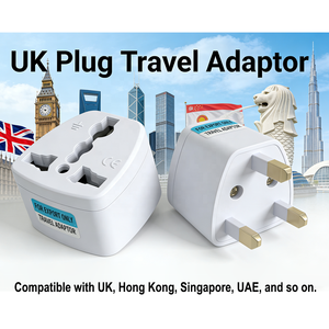 Adaptateur de prise standard britannique, convertisseur de puissance, adaptateur de prise de voyage, prise universelle britannique, prise murale en cuivre, conversion touristique - Product Image 4