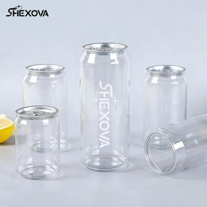Lata de Plástico PET Transparente de Fabricante con Logotipo 330/500/650ml Envase para Yogurt Bebida Botella Redonda Contenedor para Pasteles para Tienda de Bebidas - Product Image 1