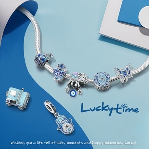 Parure <span class=keywords><strong>de</strong></span> <span class=keywords><strong>Bijoux</strong></span> MULA – Perles, Bagues, Boucles d'Oreilles, Collier et Bracelet Oeil Protecteur en Argent 925, Grande Vente - Product Image 2