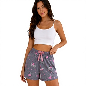 Shorts de pyjama larges en satin de viscose doux pour femmes, fabriqués en Turquie, personnalisables, vente en gros, vêtements de nuit, fabricant OEM, marque privée - Product Image 1