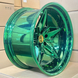 Rines de Aleación X-RIMS 20x10.5, 5x114.3, 5 Radios en V, Color Verde Esmeralda, ET66 para Honda, Toyota, <span class=keywords><strong>Nissan</strong></span> - Product Image 2