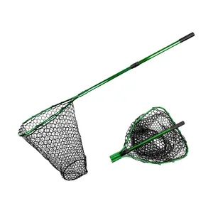 Filet de pêche pliable flottant HONOREAL <span class=keywords><strong>pour</strong></span> kayak, mouche, poisson-chat, basse, <span class=keywords><strong>crabe</strong></span>, truite, poignée télescopique - Product Image 1
