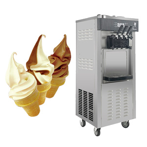 Machine à crème glacée commerciale SUS304 de 20L-28L/H, fabricant de yogourt glacé - Product Image 1