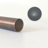 Fourniture en vrac de substrat en nid d'abeille métallique revêtu de Pt Pd Rh 38*100mm, catalyseur à trois voies pour système d'échappement