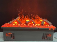 Chimenea de Vapor de Agua Decorativa para Interiores de 1000 mm, Llama Atomizada 3D, Vapor Regulable, Chimenea Inteligente Moderna para Sala de Estar