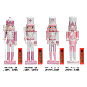 Cascanueces para fiesta de Navidad 30cm Adorno de madera Cascanueces Rey Regalos de Navidad Cascanueces - Product Image 4