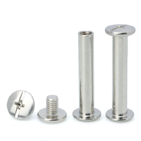 4mm 5mm X 20mm A2 18-8 acier inoxydable Phillips fendu métal ceinture vis Rivets M4 M5 reliure poste Chicago vis pour cuir bricolage