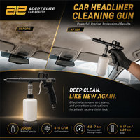 Pistola de Limpieza Profesional de Alta Presión de 350 ml para Interiores de Automóviles, Herramienta de Limpieza con Pulso de Aire para Techos, Asientos y Tapicería Automotriz