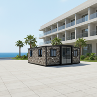 Maison préfabriquée modulaire de luxe sur mesure, conteneur d'expédition, hôtel, villa, design contemporain, cuisine respirante