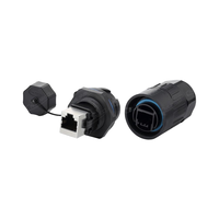 Conector de Red RJ45 Macho Original Cnlinko, Impermeable IP68, con Contactos de Cobre para Aplicaciones de Energía - RJ45