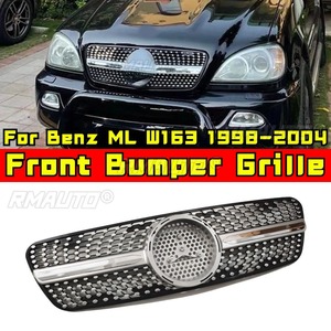 Kit carrosserie pour Mercedes Benz ML W163 1998-2004, calandre de pare-chocs, grilles de course, calandre décorative avant, pièce extérieure - Product Image 1