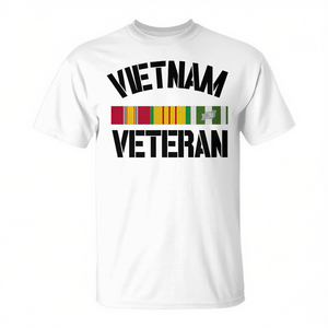 T-shirt promozionale con nastro commemorativo del servizio militare per veterani del Vietnam - Product Image 2
