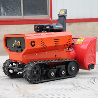 Masenter-Souffleur à neige télécommandé à démarrage électrique personnalisé Mini Robot souffleuse à neige RC avec accessoires de chasse-neige