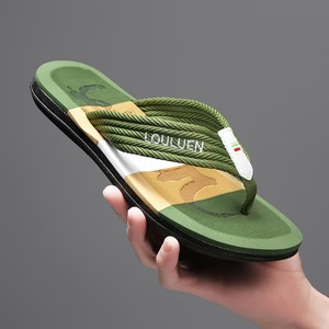 2025 USA vente chaude <span class=keywords><strong>grande</strong></span> taille hommes pantoufle mode mélange couleur extérieur semelle en caoutchouc tendance tongs pour <span class=keywords><strong>homme</strong></span> - Product Image 5