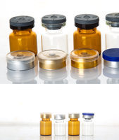 Flacon en verre à col étroit de 30 ml avec bouchon en caoutchouc pour extraits végétaux