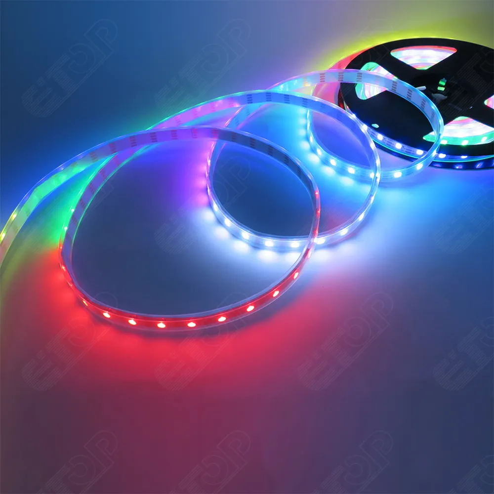 Zakelijke Droom Full Colour Rgbw Dc 12V 24V Magische Digitale Cob Strip Licht Emitting Diode Strip Licht Smart Rgb Cob Strip Licht