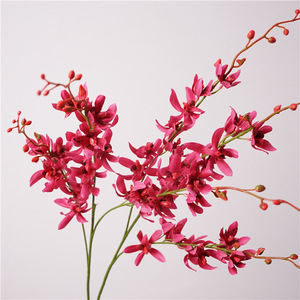 K60 고품질 인조 심비디움 난초 사실적인 꽃 리얼 터치 라텍스 댄싱 테이블 쇼핑몰 사진 촬영 소품 - Product Image 2