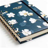 Agenda personnalisé 2026 : Planificateur budgétaire mensuel et hebdomadaire avec élastique, carnet de notes professionnel imprimé pour femmes et jeunes femmes actives