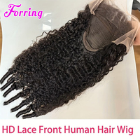 Wig rambut manusia Vietnam asli keriting Burma grosir untuk wanita kulit hitam, kepadatan tinggi, warna hitam alami, wig panjang, rambut manusia, lace front