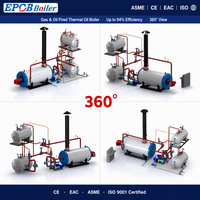 Pemanas Boiler Minyak Termal Otomatis Tipe Horizontal dengan Tabung Api Italia, Berbahan Bakar Gas Alam untuk Penggunaan Industri