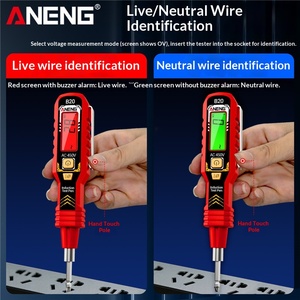 Testador de Tensão de Alta Precisão com Detecção de Quebra Multifuncional e Display <span class=keywords><strong>Digital</strong></span>, Testador de Tensão Indutivo para Eletricistas - Product Image 2