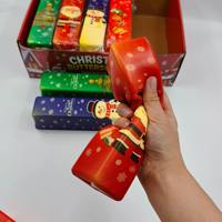 Bâton de beurre de Noël souple de 22 cm, grand format, en boîte, avec Père Noël, renne, sapin et bonhomme de neige, best-seller e-commerce, pour 14 ans et plus
