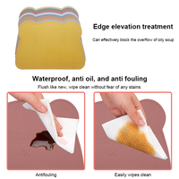 2024 nouveau Silicone enfant en bas âge napperon Non toxique doux chaise haute à manger napperons épais antidérapant moderne tapis d'alimentation pour bébés enfants