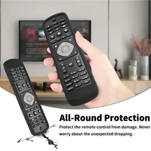 Coque de protection anti-chocs en silicone compatible avec la télécommande Philips RM-L1225 <span class=keywords><strong>TV</strong></span> avec lanière - Product Image 4