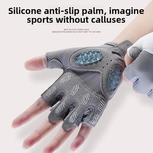 Wholesale OEM Custom High Quality New Design Fitness Climbing Hiking Half Finger Outdoor Breathable Lightweight Sport <b>Cycling</b> - Product Image 4